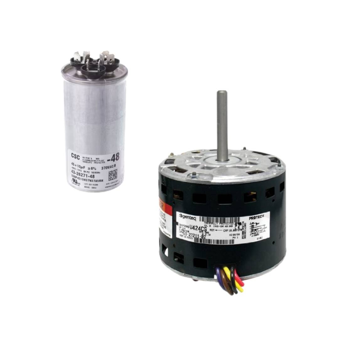 Copper lines, motors, capacitors